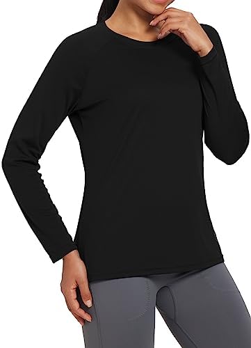 baleaf Women's UPF 50+ Sun Shirts Long Sleeve Stretchy Quick Dry | Lightweight, Rash Guard, UPF 50+ Sun Protection, Breathable Comfort material for Hking Workout, Excellent for hot weather