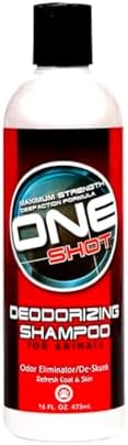 Best Shot One Shot Deodorizing Shampoo, Coat and Skincare Product for Dogs, Cats, and Horses, Eliminates Foul Odors, 1 Gallon