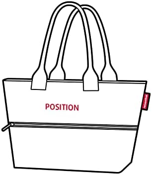 reisenthel Shopper E1, Expandable 2-in-1 Tote, Converts from Handbag to Oversized Carryall, Leaves Blue
