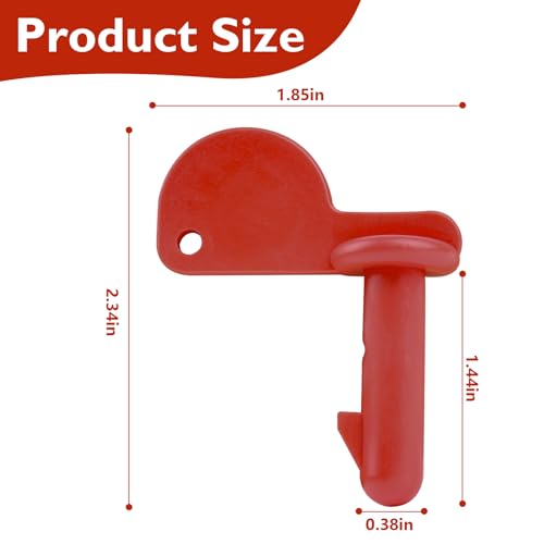 Trailer Hitch Pin Fits Peg Perego John Deere Farm Power Pull Turf Tractor | Red Coupling Hitch Pin Replacement for Peg Perego John Deere Tractor