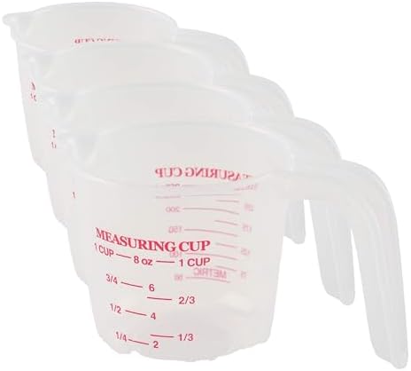 Norpro 4-Cup Capacity Plastic Measuring Cup, Multicolor