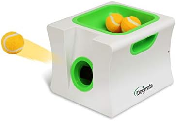 Small Interactive Ball Launcher with Rechargeable, Automatic Dog Ball Thrower for Mini Dog (Small Machine with 3 Balls)