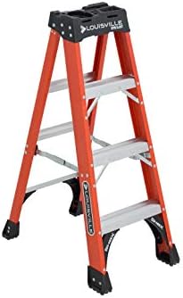 Louisville Ladder 6-Foot Fiberglass Step Ladder, 375-Pound Load Capacity, Type IAA, FS1406HD