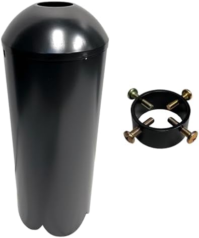 SB1D Cylindrical Squirrel Baffle, Black, 16.75" x 6.25" - Made in USA