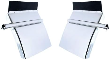 TORQUE Quarter Fenders for Semi Truck, 24" x 24" Black Poly, Tube Bracket and Mounting Hardware Included, Right Left, Quarter Fender Kit Set (TRQF311)