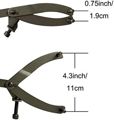 EUICAE Adjustable Wrench Clutch, Stainless Steel, 11.8in Length, Suitable for Different Distances and Sizes