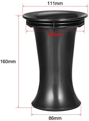 uxcell 2Pcs 100mm x 160mm Speaker Port Tube Subwoofer Bass Reflex Tube Bass Woofer Box Port Tube Vent
