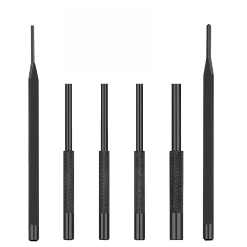Gotical 4 -Pieces Roll Pin Punch Set and with Free Pivot Pin - Pieces Bolt Catch Install for Automotive, Watch Repair