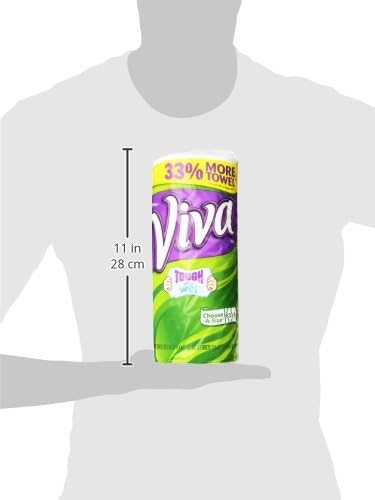 VIVA Choose-A-Sheet Paper Towels White Regular Roll 6 Count, Cloth-Like Texture, Strong & Soft Paper Towels for Ultimate Clean, 6 Count (Pack of 1)
