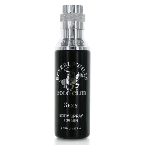 Beverly Hills Polo Club Body Spray for Men - BHPC Blaze - Fresh, Earthy with Notes of Cedar & Basil - Long Lasting Body Mist Cologne Scent - Ideal Gift for Him, 6oz