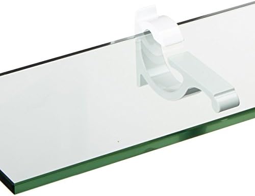 Spancraft 8" x 36" Chrome Floating Glass Shelf