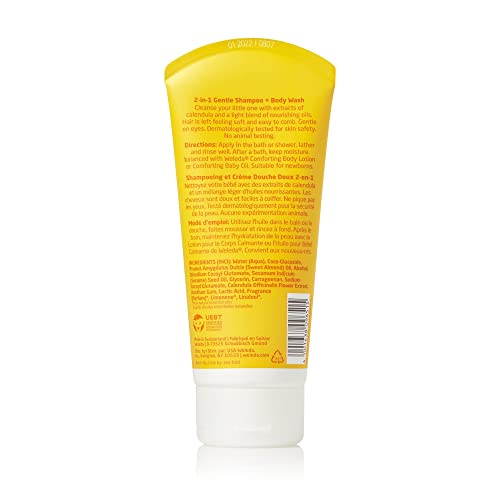 Weleda Baby Calendula Body Lotion and Shampoo-Body Wash Bundle, 6.8 Fluid Ounce (Pack of 2), Plant Rich Baby Care with Calendula and Sweet Almond Oil
