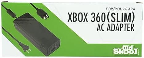 Old Skool AC Adapter Power Supply Cord for Xbox 360 Slim | For Xbox 360, Power Supply
