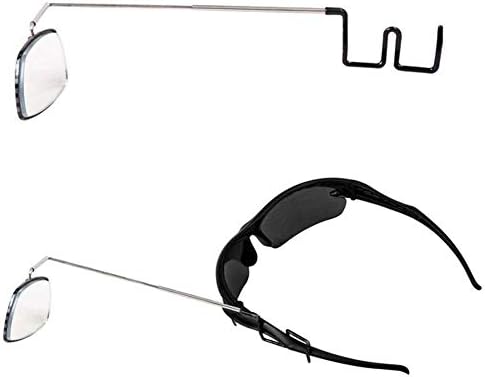 Bicycle Eyeglass Mirror Biking Cycling Helmet Mount Rear View Mirror, Adjustable Angle, Aluminium Alloy Riding Mirror Accessories