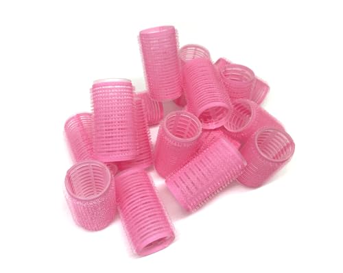 Set of 16 - Medium Size Self Grip Hair Rollers Pro Salon Hairdressing Curlers