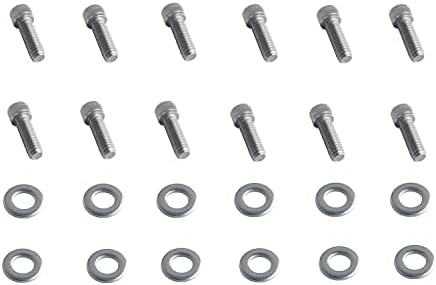 Stainless Steel SBF Valve Cover Bolts Kit Compatibel with Small Block Ford 260 289 302 351W 5.0L