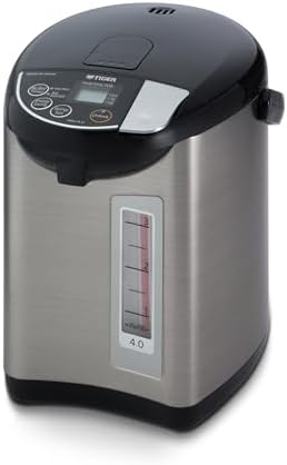 Tiger PDU-A40U Electric Water Boiler and Warmer (135 oz, Black) | Four heat settings, two sleep timers, auto lock, removable lid and cord