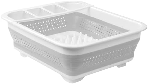 madesmart Sink Collapsible Dish Rack, White
