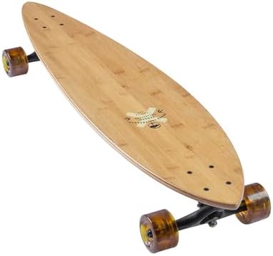 Arbor Bamboo Fish 37" Complete Longboard - Perfect for Cruising and Carving - Includes ABEC 7 Bearings, Spacers, Paris Risers