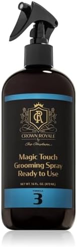 Crown Royale Magic Touch Formula 3 Pet Grooming Spray Ready-to-Use, No Heavy Build-Up, Finishing Spray, Prevents Coat Matting