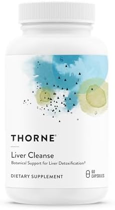 THORNE Liver Cleanse, Berberine HCl & Milk Thistle, 60 Capsules | Supports Liver’s Natural Detoxification Function & Bile Flow for Fat Digestion*