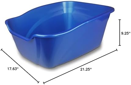 Pureness Giant High Sides Cat Litter Pan, Colors may Vary.