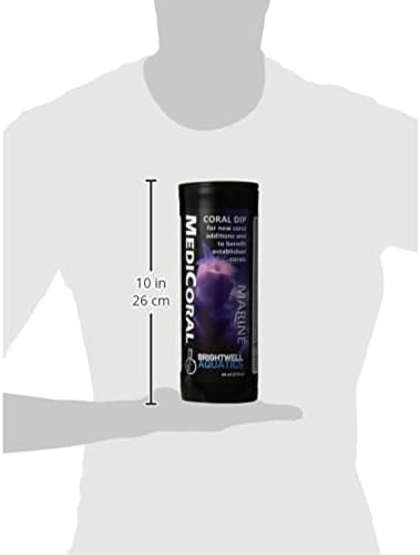 Brightwell Aquatics MediCoral - Coral Dip for New Coral Additions and to Benefit Established Corals , 30-ml