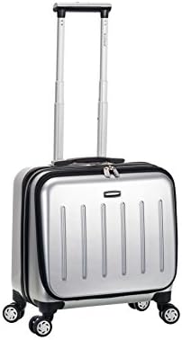Rockland Revolution Hardside Rolling Computer Case, Carry-On, Silver