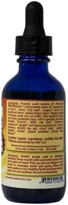 Healthy Teeth & Gum Mouthwash 8 fl oz, Herbal Oral Rinse for Fresh Breath | Organic, alcohol- & fluoride-free, non-GMO; supports healthy gums & enamel
