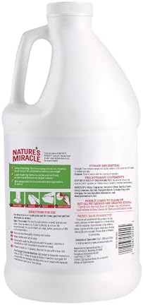 Nature's Miracle Carpet Shampoo Pet Stain & Odor Remover, 64 oz | Bio-Enzymatic Formula Removes & Deodorizes Deep-Set Pet Stains, For Water-Based Carpet Cleaners, Use on Carpet & Upholstery