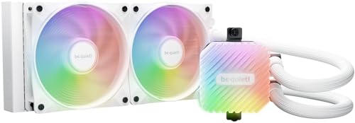be quiet! Light Loop 360mm White CPU Liquid Cooler for Heavily Overclocked Systems, 3X Light Wings LX 120mm PWM high-Speed White Fan, Stylish ARGB Cooling Block, Extremely high Cooling Performance