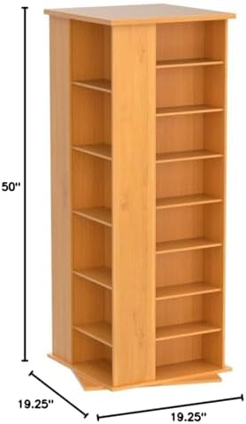 Venture Horizon Revolving Media Tower 900 Black with Oak Trim