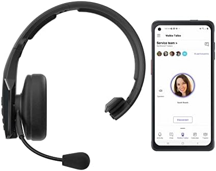 BlueParrott C300-XT MS Noise Cancelling Bluetooth Headset–Hands-Free Wireless Headset Programmed with Access to Microsoft Teams Walkie Talkie
