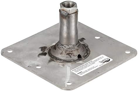 Swivl-Eze attwood SP-67739 Swivl-Eze Lock'N-Pin Stainless Steel 7-Inch x 7-Inch Non Threaded Boat Seat Pedestal Base | Non-threaded for 3/4 in pin socket, needs 2-3/4 in mounting hole, satin finish, exceeds ABYC standards, Type B rating
