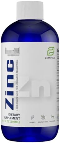 Liquid Ionic Zinc Supplement – Supports Immune Health & Energy Production – Maintains Skin and Cellular Health – 3-Month Supply | Supports