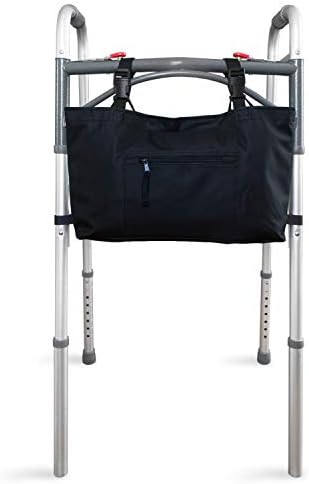 RMS Water Resistant Tote Bag for Walker and Scooter (Butterfly) | Walker Bag and Organizer, Carry a phone, wallet and personal items on a walker, rollator or scooter within easy reach