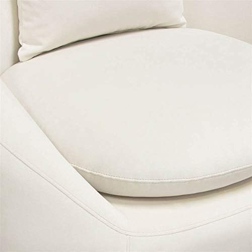 Diamond Sofa Swivel Accent Chair in Light Cream