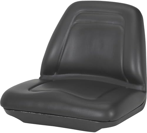 A & I Deluxe Midback Utility Lawn Mower Seat - Black, Model Number TM555BL