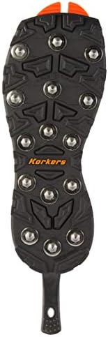 Korkers Unisex-Adult Omnitrax 3.0 Winter Sole - Triple Threat with Sharp Steel Spikes