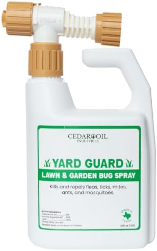 Yard Guard | Non-Toxic, Natural, Ready-to-Use Outdoor Pest Control Spray Safe for Pets & Family | Kills & Repels Fleas, Ticks, Flies, Ants, Mites