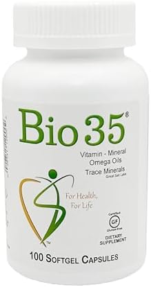 Bio35 / 300 sg Original, Gluten Free, Daily Multivitamin for Men & Women Wellness – Bio35 High Potency Softgel with Trace Minerals, Multi Vitamins for Immune Support, Digestion, & Energy,