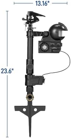 Enforcer Motion-Activated Sprinkler Black