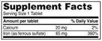 Iron Supplement Ferrous Sulfate 325mg by Reliable 1 | Iron Pills for Women and Men | Iron Supplements for Anemia and Iron Deficiency | 100 Iron Tablets per Bottle