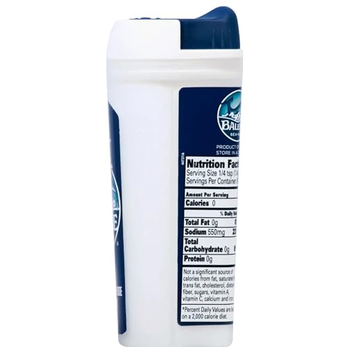 La Baleine Fine Sea Salt, Mediterranean Sea Salt, Shaker Bottle, Product of France, 4.4 Oz