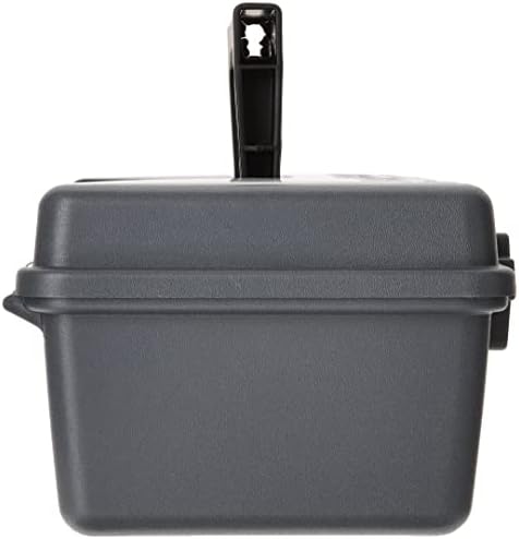 Plano Molding 114-002 13-Inch Compact Tool Box, Graphite Gray with Black Handle and Latches
