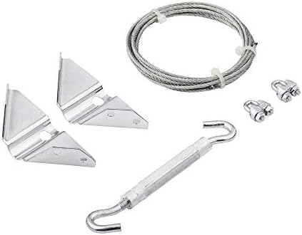 National Hardware Anti-Sag Gate Kit, Heavy-Gauge Steel, Zinc Plated | Corrects and Prevents Gate Sag Up to 7.5 ft Diagonal, Cable, Turnbuckle
