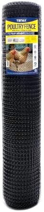 Tenax Deer Netting - Heavy Duty, 7ft Netting for Gardens - 7 Ft x 100 Ft - Black Polypropylene