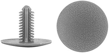 X AUTOHAUX 40pcs 6mm Hole Dia Plastic Bolt Rivets Fastener Mudguard Bumper Retainer Clips Gray
