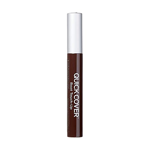 RED by KISS Quick Cover Root Touch Up Rescue (Natural Medium Brown) Mascara Natural Water-Resistant Temporary Gray Concealer Cover Up Brush for Hair