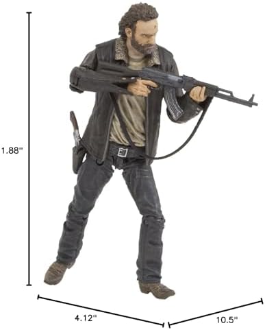 McFarlane Toys The Walking Dead TV Series 8 Rick Grimes Action Figure | The Walking Dead 5 Inch Action Figure TV Series 8 - Rick Grimes